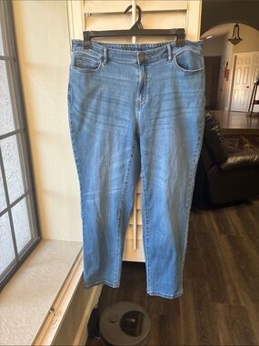 J. Jill Light Blue Straight-Leg Jeans